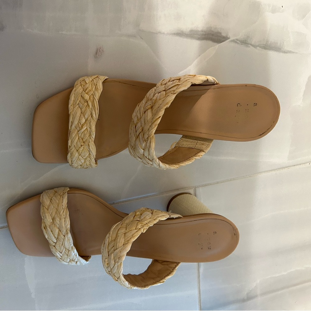 a new day Woven Cream Sandals for Women